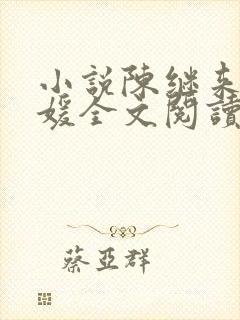 小说陈继来赵美媛全文阅读免费无弹窗封面