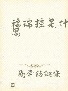 福瑞控是什么意思封面