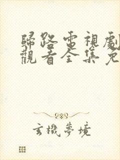 归路电视剧在线观看全集免费高清