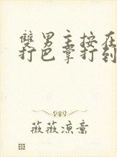 双男主按在怀里打巴掌打到哭封面