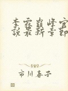 李霖巅峰官场小说最新章节更新