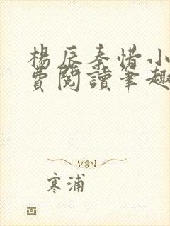 杨辰秦惜小说免费阅读笔趣阁全文封面