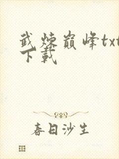 武炼巅峰txt下载