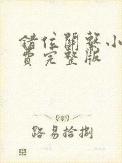 错位关系小说免费完整版