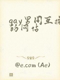 gay男同互操的网站封面