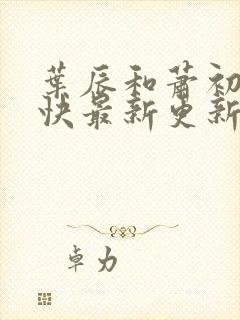 叶辰和萧初然最快最新更新封面