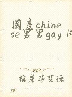 国产chinese男男gay 网站