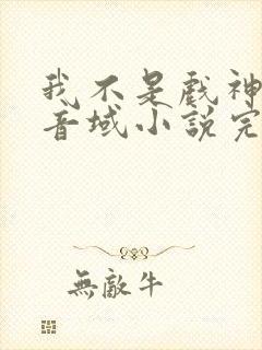 我不是戏神三九音域小说完全版