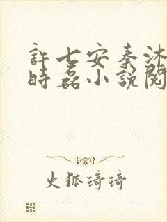 许七安秦沐雪宋时磊小说阅读封面