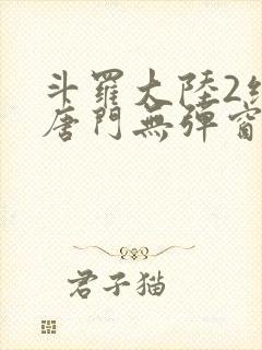 斗罗大陆2绝世唐门无弹窗笔趣阁封面