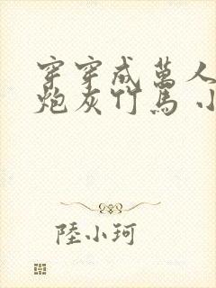 穿穿成万人迷的炮灰竹马 小说