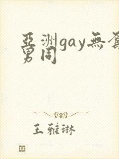 亚洲gay无套男同