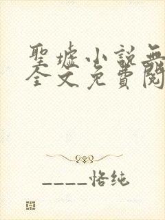 圣墟小说无弹窗全文免费阅读封面