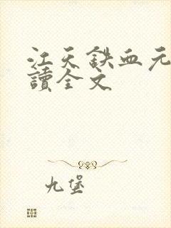 江天铁血元帅阅读全文