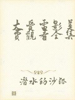 大爱电影美剧免费观看全集完整版