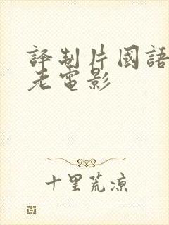 译制片国语配音老电影