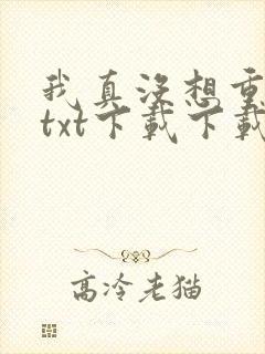 我真没想重生啊txt下载下载