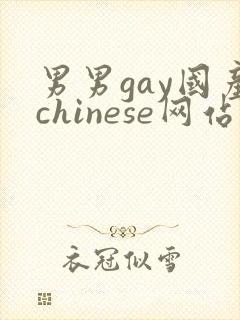 男男gay国产chinese网站封面