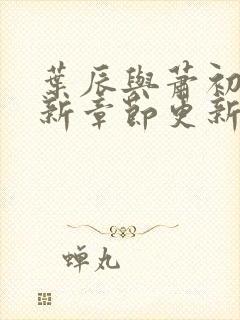 叶辰与萧初然最新章节更新封面