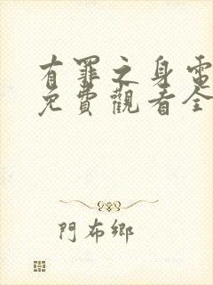 有罪之身电视剧免费观看全集高清封面