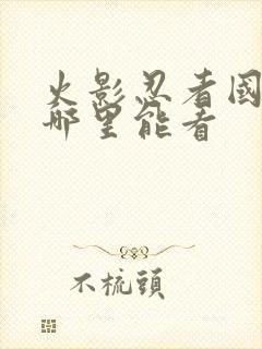 火影忍者国语版哪里能看