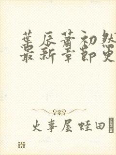 叶辰萧初然刚刚最新章节更新