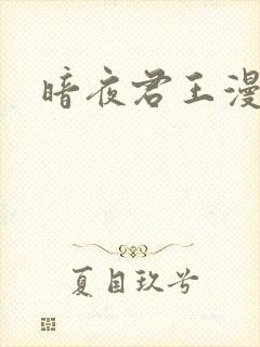 暗夜君王漫画