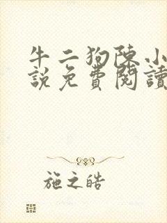 牛二狗陈小燕小说免费阅读全文无弹窗