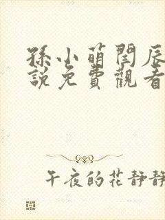 孙小萌闫辰的小说免费观看