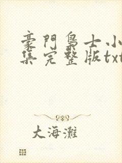 豪门枭士小说全集完整版txt