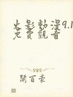 火影动漫9.1免费观看