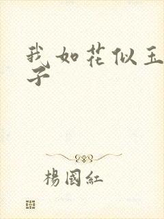 我如花似玉的儿子