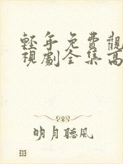 轻年免费观看电视剧全集高清