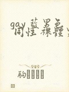 gay 蓝男色 同性 裸体男模封面