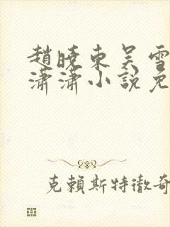 赵晓东吴雪晴王潇潇小说免费阅读