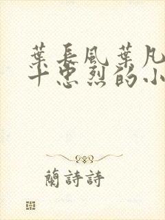 叶长风叶凡一门十忠烈的小说名字