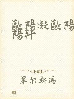 欧阳凝欧阳雷欧阳轩封面