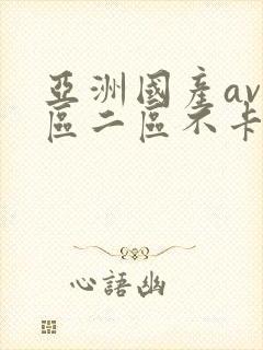 亚洲国产av一区二区不卡