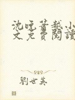 沈晚萧越小说全文免费阅读封面