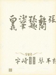 白洁孙敏张倩高义笔趣阁封面