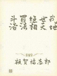 斗罗绝世我霍雨浩法相天地笔趣阁封面