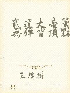 武道大帝笔趣阁无弹窗顶点封面