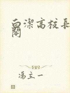 白洁高校长笔趣阁封面