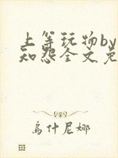 上等玩物by长知怨全文免费阅读笔趣阁