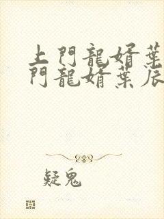 上门龙婿叶辰上门龙婿叶辰封面