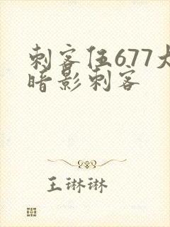 刺客伍677大暗影刺客封面