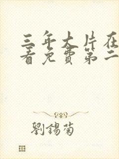 三年大片在线观看免费第二季封面