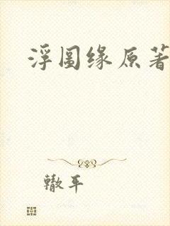 浮图缘原著小说封面