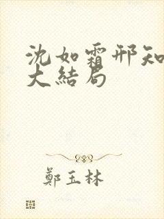 沈如霜邢知衍的大结局