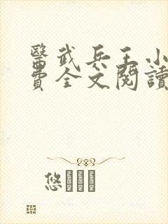 医武兵王小说免费全文阅读一封面